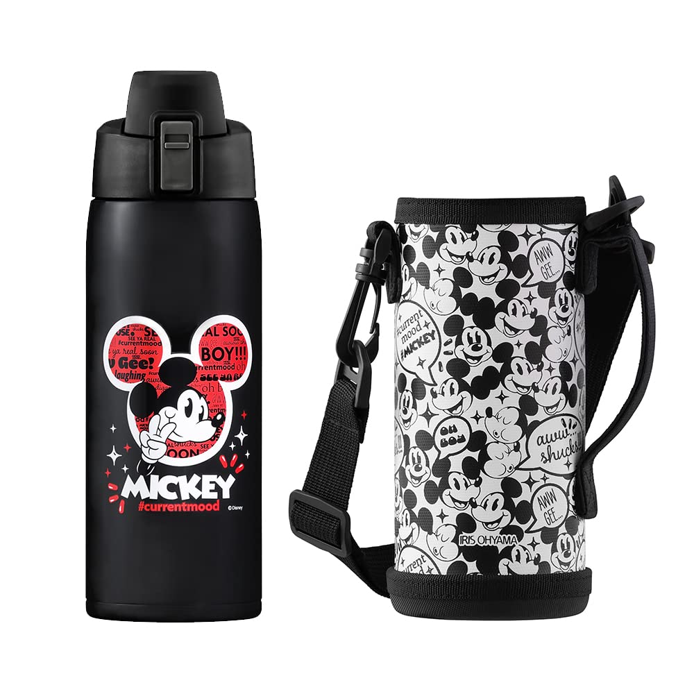 Amazon｜アイリスオーヤマ 水筒 子供用 キッズ 600ml ミッキー